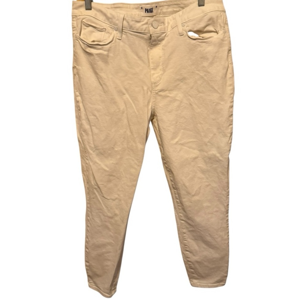 Paige Hoxdon Crop White‎ Jeans as is